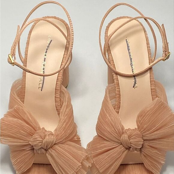 Loeffler Randall Camellia Beaty Pleated Bow Heel Sandals size 6 - Picture 8 of 12
